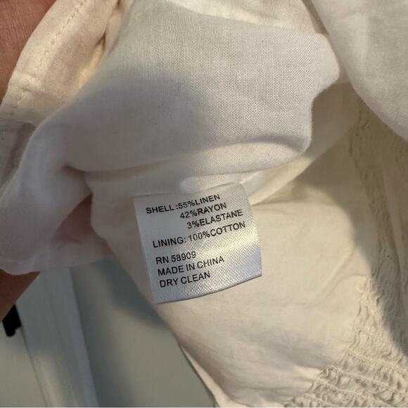 Antonio Melani White Puff Sleeve Crop Blouse Top 6 - Picture 7 of 14